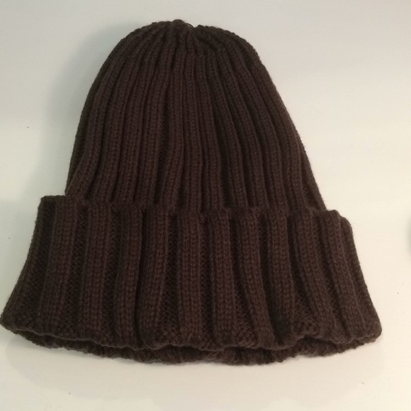 Coffee Knit Beanie with Removable Pom Pom - Picture 3 of 3